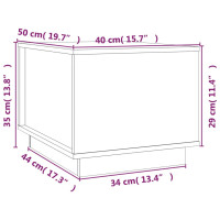 Produktbild för Soffbord 40x50x35 cm massiv furu