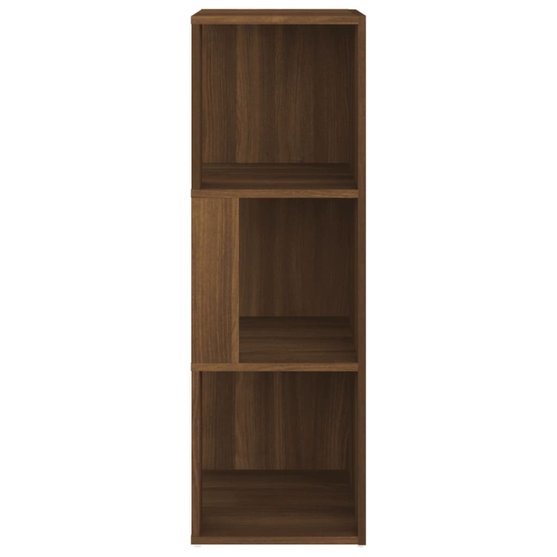Produktbild för Hörnhylla brun sonoma 33x33x100 cm konstruerat trä