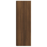 Miniatyr av produktbild för Hörnhylla brun sonoma 33x33x100 cm konstruerat trä