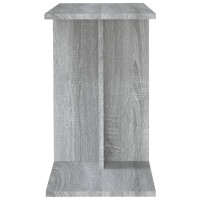 Produktbild för Sidobord grå sonoma50x30x50 cm konstruerat trä