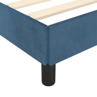 Produktbild för Sängram utan madrass mörkblå 90x190 cm sammet