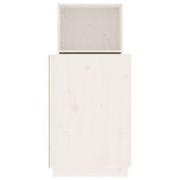 Miniatyr av produktbild för Skrivbord vit 110x53x117 cm massiv furu