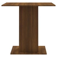 Produktbild för Matbord brun ek 80x80x75 cm konstruerat trä