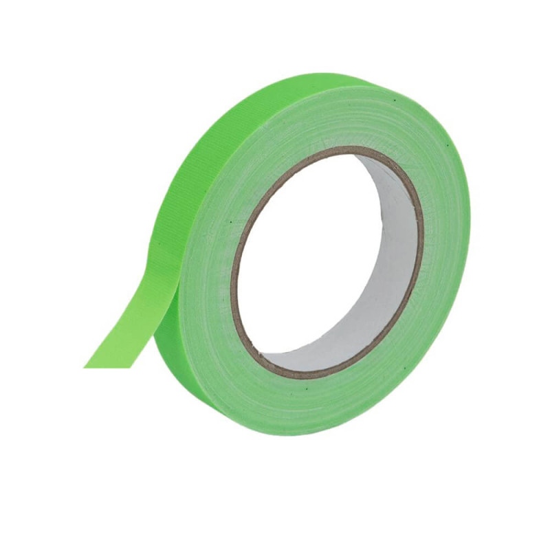 Produktbild för Flourescerande UV Gaffa Green, 24mm 45m non-lumin