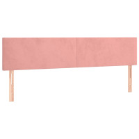 Produktbild för Ramsäng med madrass rosa 180x200 cm sammet
