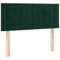 Produktbild för Ramsäng med madrass mörkgrön 100x200 cm sammet