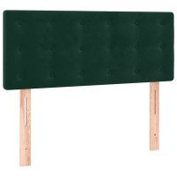 Produktbild för Ramsäng med madrass mörkgrön 100x200 cm sammet