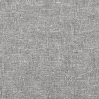 Produktbild för Ramsäng med madrass ljusgrå 90x200 cm tyg