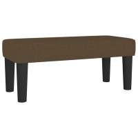 Produktbild för Ramsäng med madrass mörkbrun 120x200 cm tyg