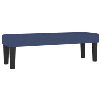 Produktbild för Ramsäng med madrass blå 200x200 cm tyg