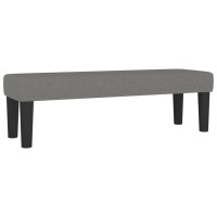 Produktbild för Ramsäng med madrass mörkgrå 200x200 cm tyg