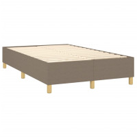 Produktbild för Ramsäng med madrass taupe 120x200 cm tyg