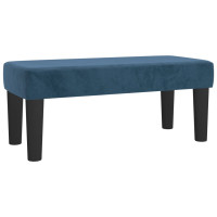 Produktbild för Ramsäng med madrass mörkblå 80x200 cm sammet