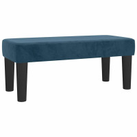 Produktbild för Ramsäng med madrass mörkblå 120x200 cm sammet