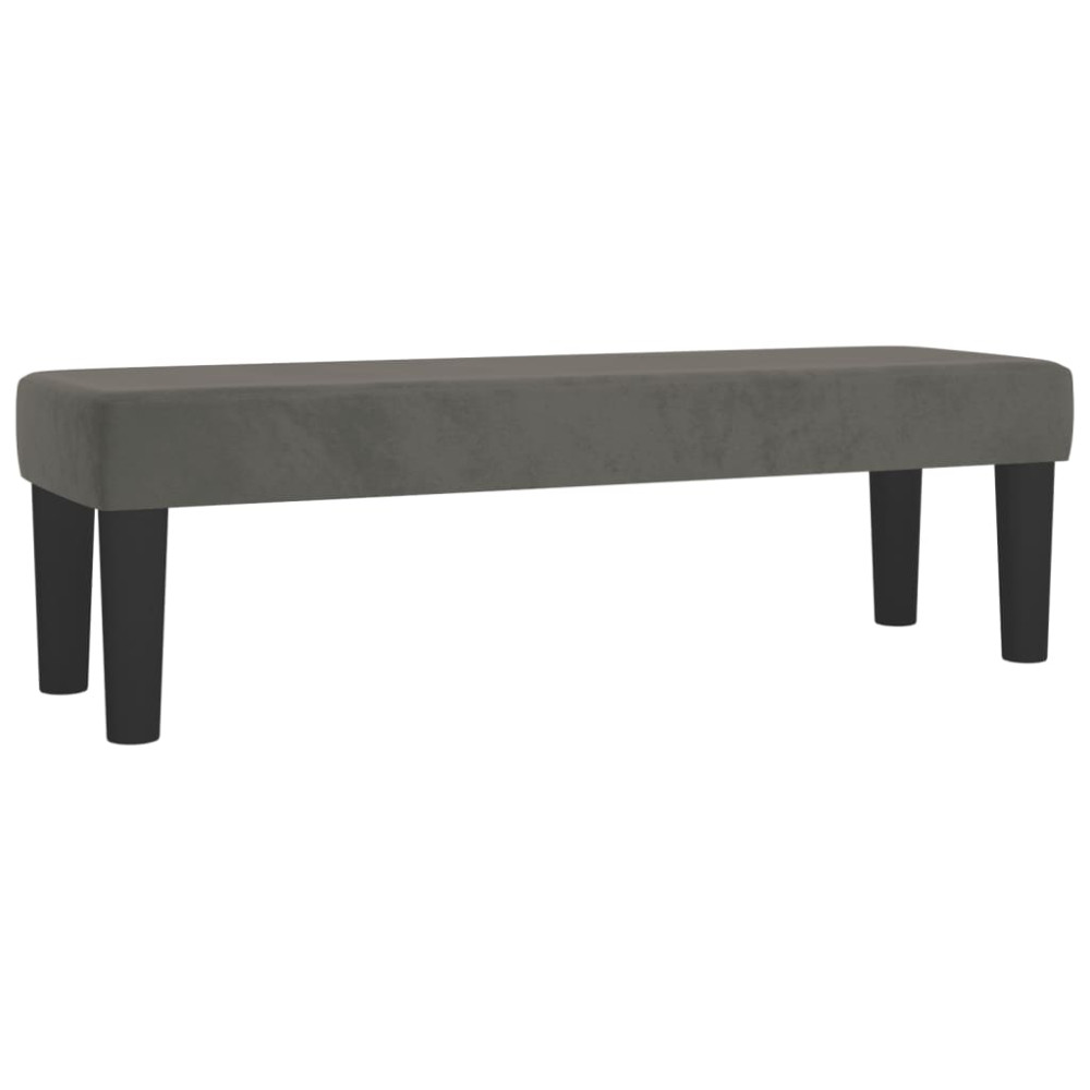 Produktbild för Ramsäng med madrass mörkgrå 160x200 cm sammet