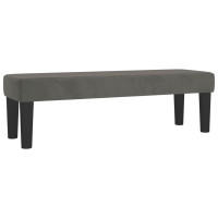 Produktbild för Ramsäng med madrass mörkgrå 160x200 cm sammet