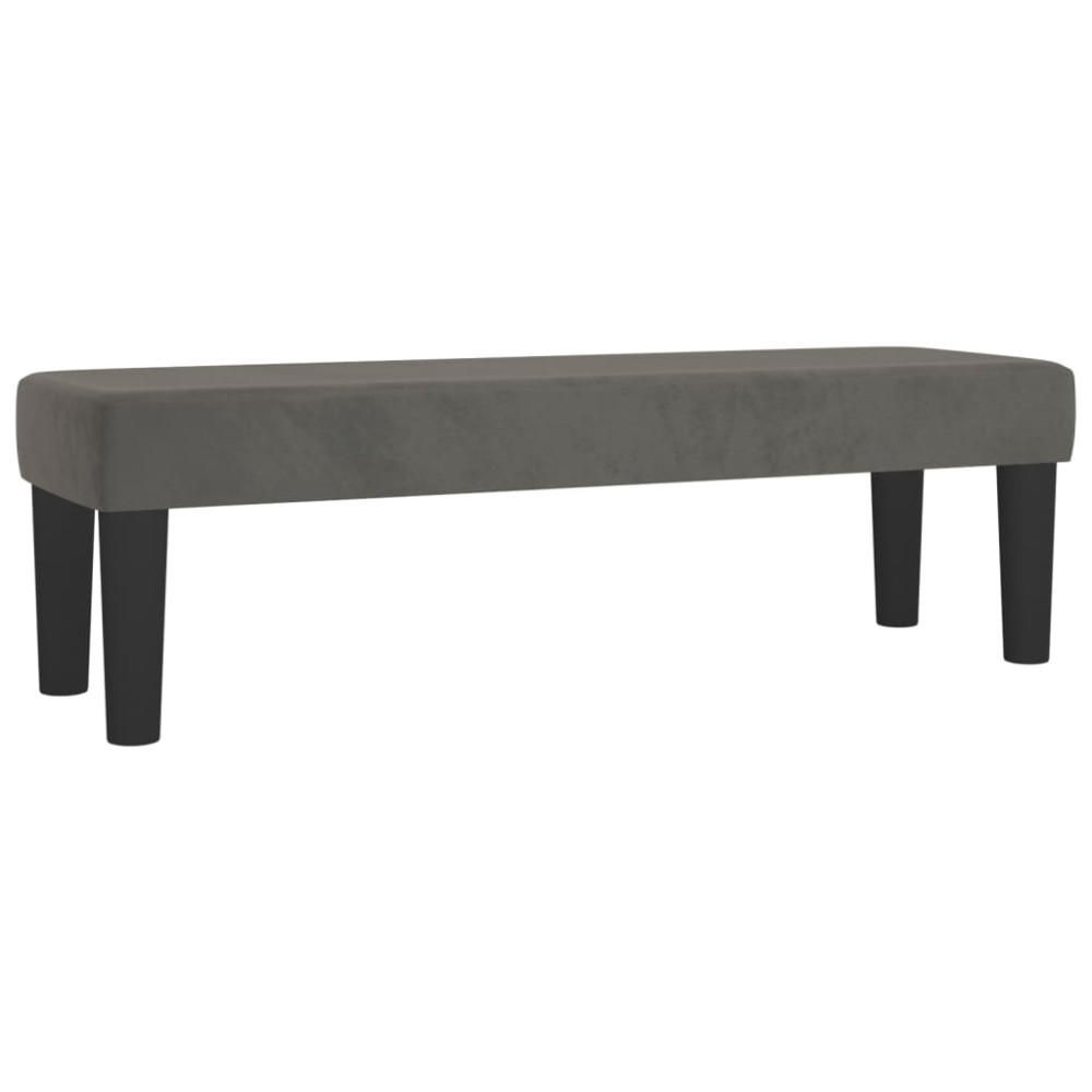 Produktbild för Ramsäng med madrass mörkgrå 200x200 cm sammet