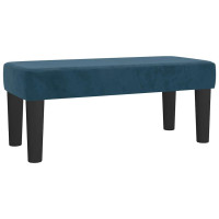 Produktbild för Ramsäng med madrass mörkblå 120x200 cm sammet