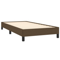Produktbild för Ramsäng med madrass mörkbrun 90x200 cm tyg
