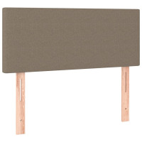 Produktbild för Ramsäng med madrass taupe 120x200 cm tyg