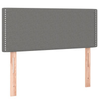 Produktbild för Ramsäng med madrass mörkgrå 120x200 cm tyg