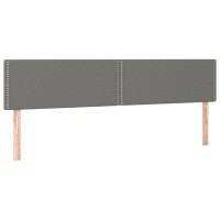 Produktbild för Ramsäng med madrass mörkgrå 200x200 cm tyg