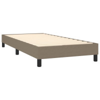 Produktbild för Ramsäng med madrass taupe 80x200 cm tyg