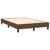 Produktbild för Ramsäng med madrass mörkbrun 120x200 cm tyg