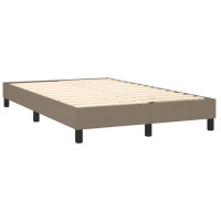 Produktbild för Ramsäng med madrass taupe 120x200 cm tyg