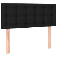 Produktbild för Ramsäng med madrass svart 80x200 cm tyg