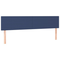 Produktbild för Ramsäng med madrass blå 180x200 cm tyg