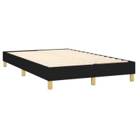 Produktbild för Ramsäng med madrass svart 120x200 cm tyg
