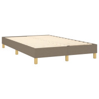 Produktbild för Ramsäng med madrass taupe 120x200 cm tyg