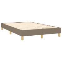 Produktbild för Ramsäng med madrass taupe 120x200 cm tyg