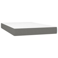 Produktbild för Ramsäng med madrass mörkgrå 120x200 cm sammet