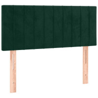 Produktbild för Ramsäng med madrass mörkgrön 100x200 cm sammet