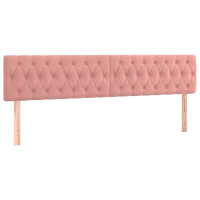 Produktbild för Ramsäng med madrass rosa 180x200 cm sammet