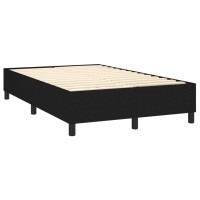Produktbild för Ramsäng med madrass svart 120x200 cm tyg