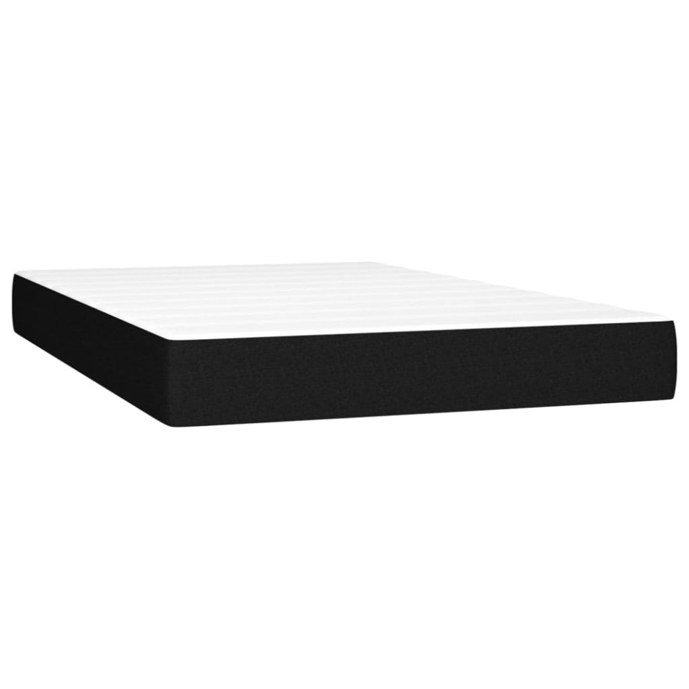 Produktbild för Ramsäng med madrass svart 120x200 cm tyg