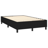 Produktbild för Ramsäng med madrass svart 120x200 cm tyg