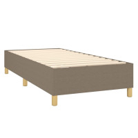 Produktbild för Ramsäng med madrass taupe 100x200 cm tyg