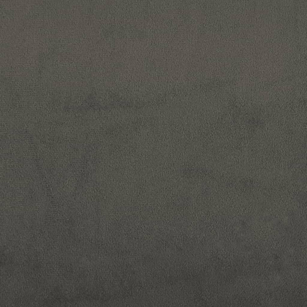 Produktbild för Ramsäng med madrass mörkgrå 180x200 cm sammet