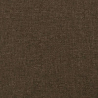 Produktbild för Ramsäng med madrass mörkbrun 120x200 cm tyg