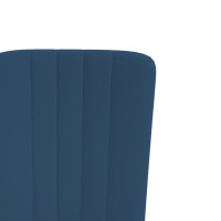 Produktbild för Matstolar 4 st blå sammet