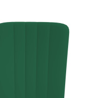 Produktbild för Matstolar 4 st mörkgrön sammet