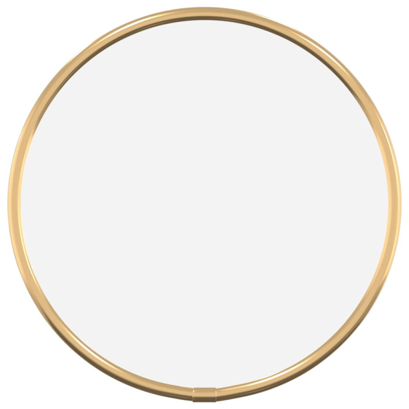 Produktbild för Väggspegel guld Ø 20 cm rund