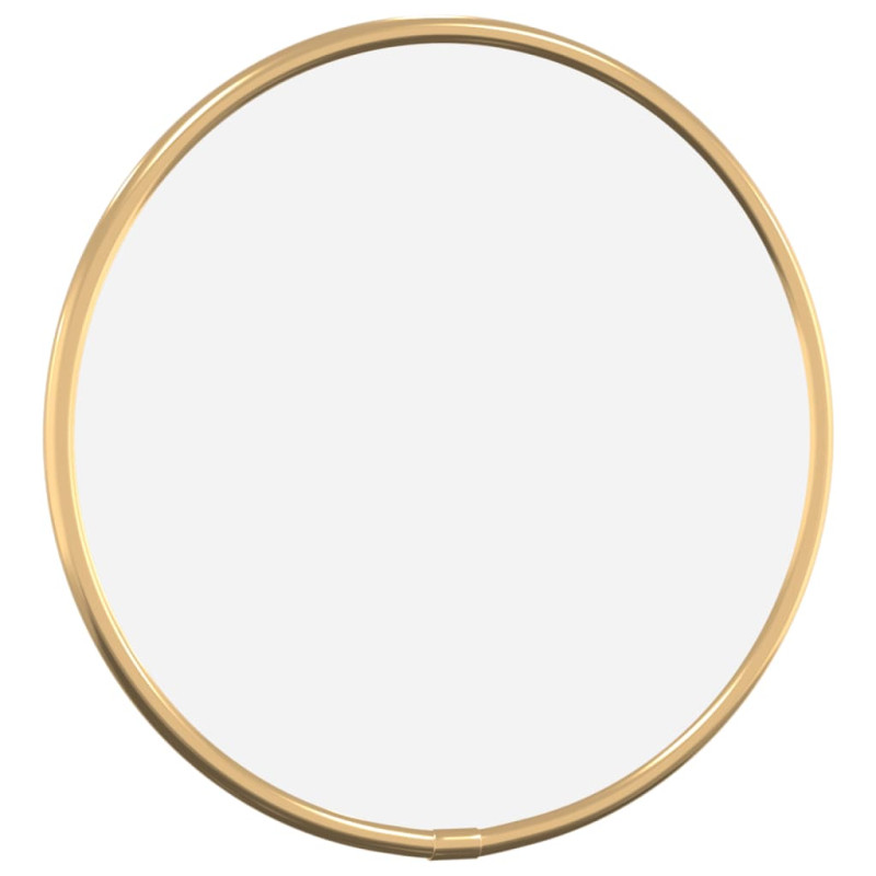 Produktbild för Väggspegel guld Ø 20 cm rund