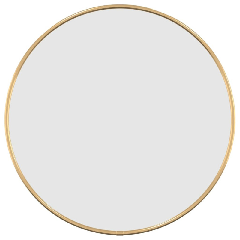 Produktbild för Väggspegel guld Ø 40 cm rund