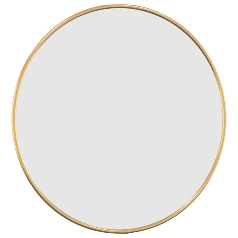 Produktbild för Väggspegel guld Ø 40 cm rund