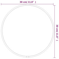Miniatyr av produktbild för Väggspegel svart Ø 30 cm rund